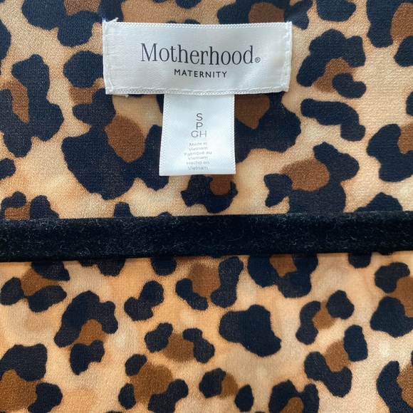 MOTHERHOOD MATERNITY LEOPARD PRINT DRESS SIZE S/P - Picture 3 of 3